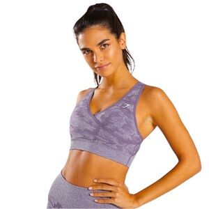 Gymshark Purple Camo Sports Bra